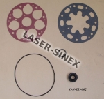 ZESTAW USZCZELNIAJĄCY do Kompresora SANDEN SD7V16 z Uszczelniaczem Metalowym pokrytym Gumą , Uszczelnienia Sprężarek - Klimatyzacje Samochodowe , Części do Klimatyzacji (ZU-003)