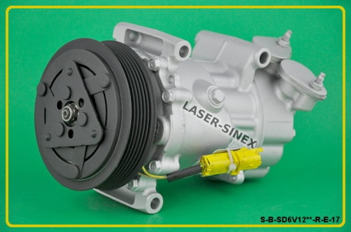 sprężarka do CITROEN Berlingo, C2, C3 I, C3 Pluriel, Nemo, Xsara Picasso, regenerowany kompresor układu klimatyzacji SANDEN SD6V12 OEM 6453.QC, sprężarki do klimatyzacji