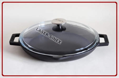 patelnia żeliwna, patelnia z żeliwa emaliowana, cast iron frying pan