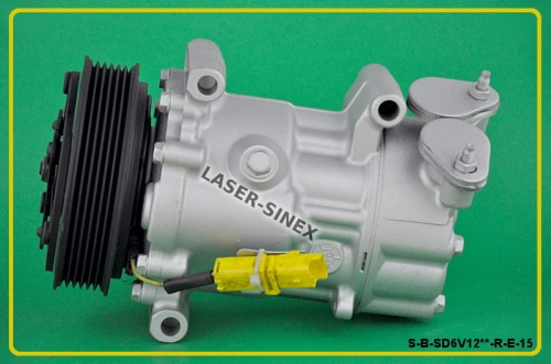kompresor klimatyzacji Fiat Qubo oraz Peugeot 307, 1007, Partner, regenerowana sprężarka SANDEN SD7C16 OEM 6453.QC, 6453.QG, 9655191680, kompresory klimatyzacji do samochodów