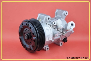  DCP50124 Sprężarka do klimatyzacji TOYOTA Avensis T25 (2005-2008), Corolla Verso (2004 - 2009), nowy kompresor typu DENSO 5SE12C, części układu chłodzenia w samochodzie ( 98799 )